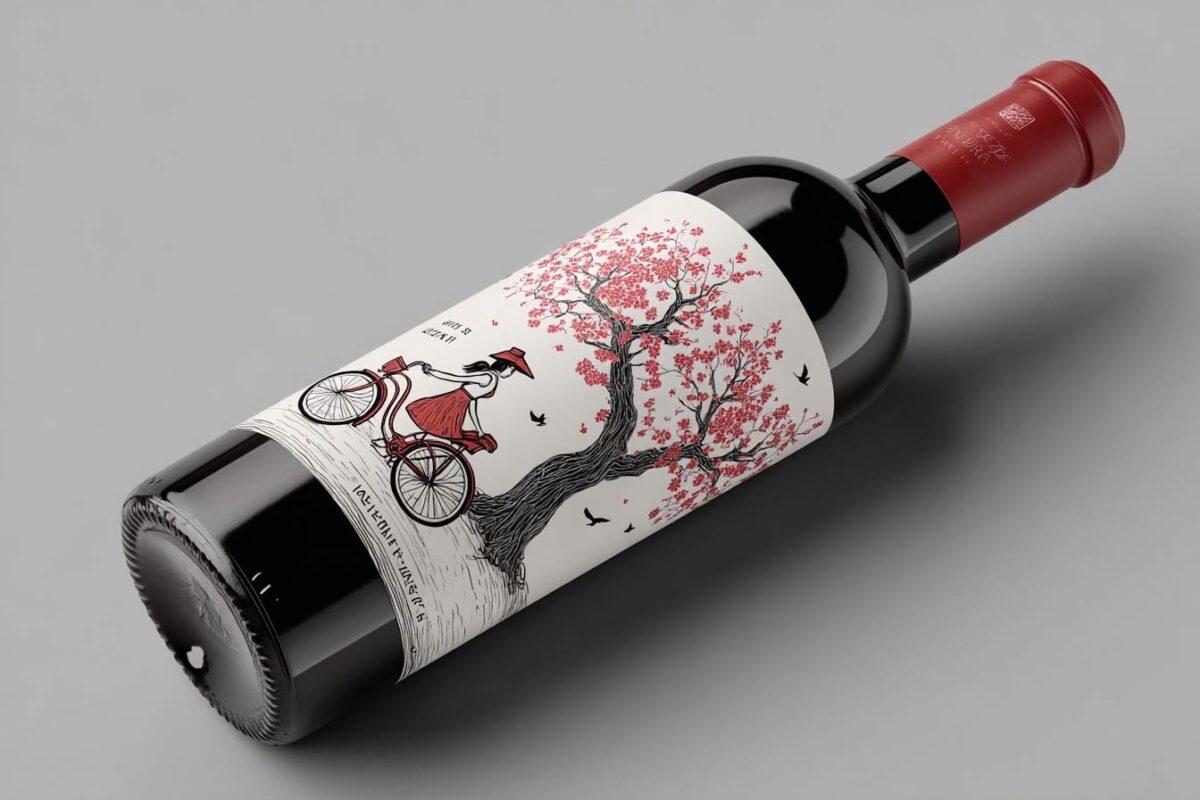 diseño de etiqueta de vino en alava