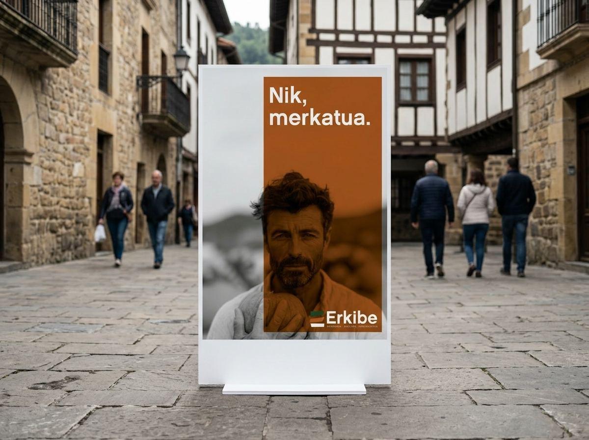 Campaña de publicidad exterior para comercio local, agencia de publicidad en Vitoria