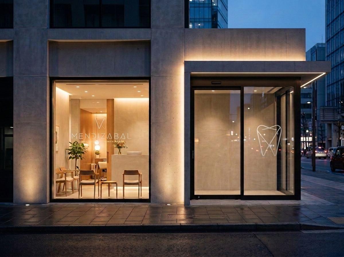 Diseño de identidad y rotulación para clínica dental en Vitoria