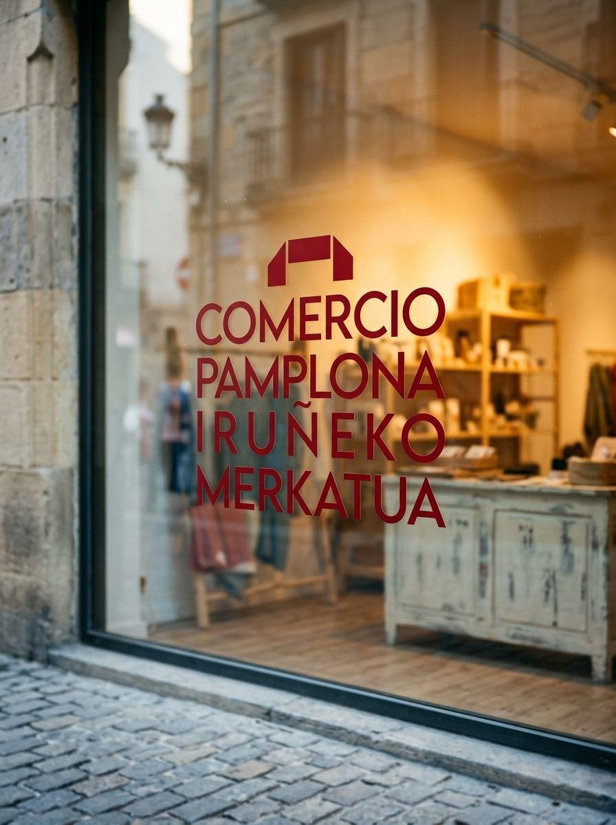 Campaña publicitaria en Vitoria: rotulación de escaparate para comercio local
